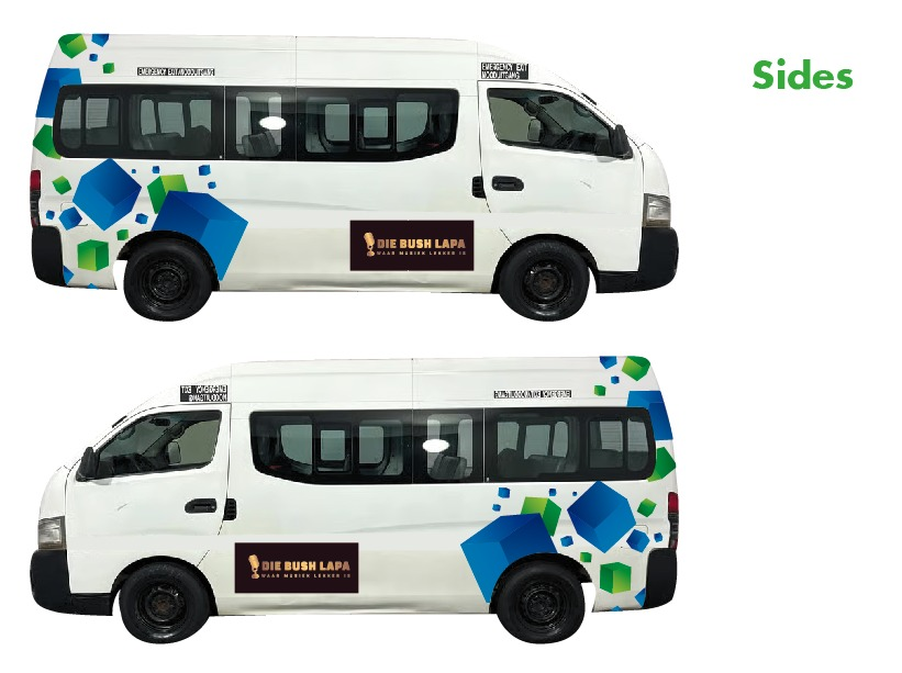 High-roof minibus in NW Easy Travel livery
